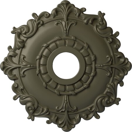 Ekena Millwork Riley Ceiling Medallion (Fits Canopies up to 4 5/8"), 18"OD x 3 1/2"ID x 1 1/2"P, Witch Hazel CM18RLWHF